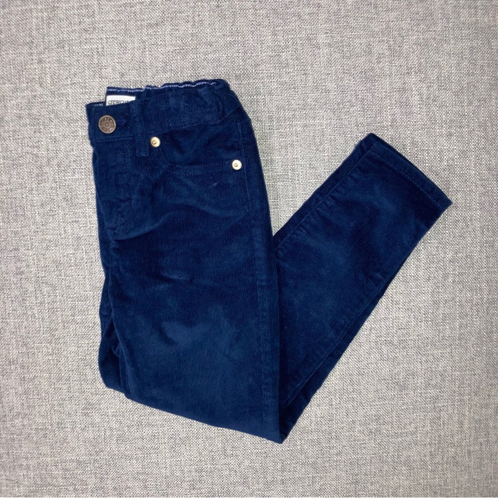 Crewcuts size 7 navy corduroy pants EUC